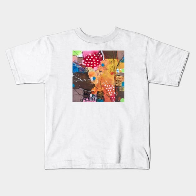 Abstract landscape Kids T-Shirt by Andreuccetti Art